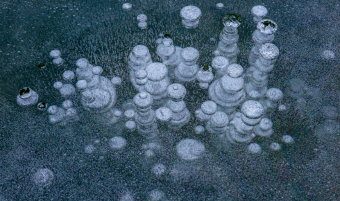 methane gas in water